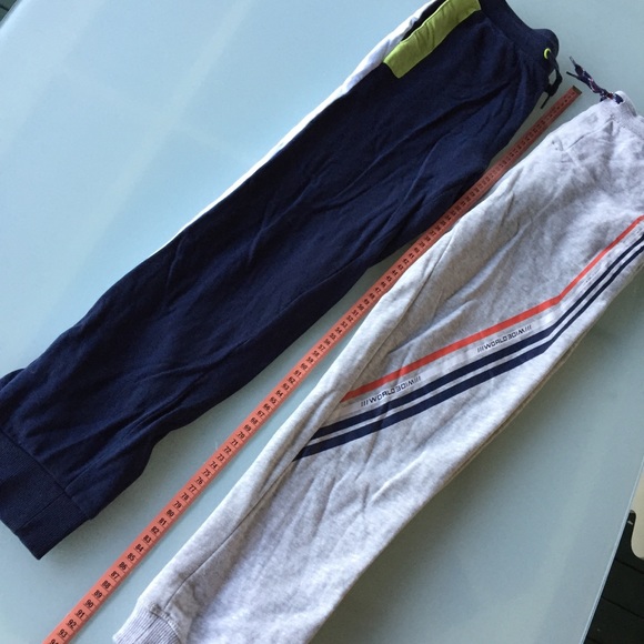 MOSSIMO boys track pants WIDE WORLD boys sweatpants sz 12 grey blue green red - Picture 12 of 14
